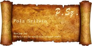Polz Szilvia névjegykártya